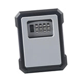 Maxbell Portable Key Storage Lock Box 4 Digit Password Key Storage Case for House Gray