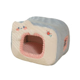 Maxbell Cute Cat House Bed nest Warm Winter Cushion Cave Bed Puppy Washable Style A
