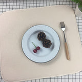 Max Microfiber Dish Drying Mat Kitchen Drainer Sink Table Placemat Beige