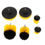 Max Multifunctional Electric Drill Head Electric Tool Cleaning Kit yellow