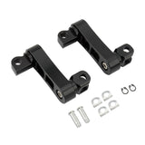 Maxbell Motorcycle Passenger Rear Foot Peg Bracket Mount Kits Foot Peg Clamp Support Black