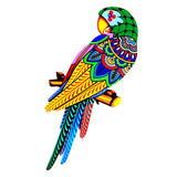 Maxbell bird Wall Art Decor Sculpture Hanging Decor for Indoor Outdoor Fence Green head to left