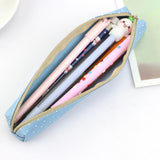 Max Oxford Pencil Box School Pencil Case Storage Office Tabletop Supplies Blue