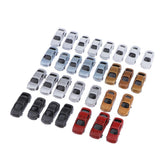 Max 30pcs Painted Model Cars Building Train Layout Z Scale  1:200