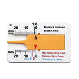 Max Maxb Tyre Tread Depth Gauge Caliper Auto Motorcycle Caravan Trailer Wheel Measure