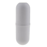 Maxbell Portable Travel Toothpaste Toothbrush Holder Case Storage Cup Box Gray