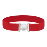 Maxbell Women Elastic Waist Belt Clothing Decor Waistband for Shopping Travel Street Red