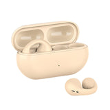 Maxbell Ear Clip Wireless Earphones Low Latency Noise Reduction for Running Sports Beige