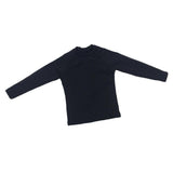 Maxbell 1/6 Male Long Sleeve T-shirt Sweater for 12'' Action Figure black