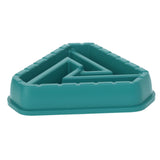 Maxbell Dog Bowl Feeding Wear Resistant Slow Feeder for Pets Eating Drinking Puppies Deep Green