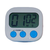 Maxbell Digital Timer LCD Screen Loud Alarm Kitchen Timer for Teachers Office Baking White