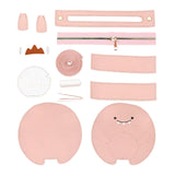 Maxbell DIY Leather Shoulder Bag Making Tote Wallet Material Craft Sewing Handmade Pink