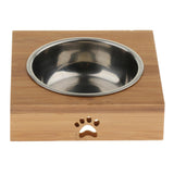 Maxbell Pet Dog Feeder Cat Feeding Bowl Dish Container Stainless Steel Single Bowl