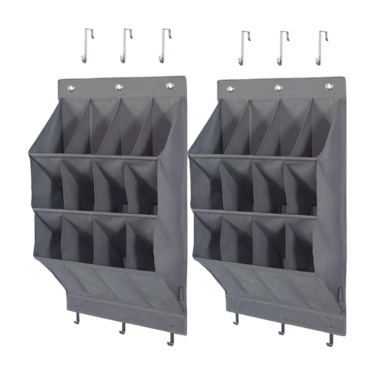 Maxbell Collapsible Door Shoe Rack Organizer Storage Pouch for Wardrobe Home Wall 12 Pockets