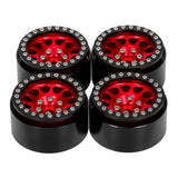 Max Maxb 4pc 1.9" Beadlock Wheels Rims for Axial SCX10 II 90046 Traxxas TRX4 D90 HPI
