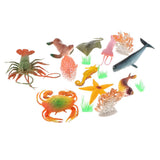 Maxbell 16Pcs Realistic Mixed Plastic Marine Animals Kids Toy Party Bag Favors