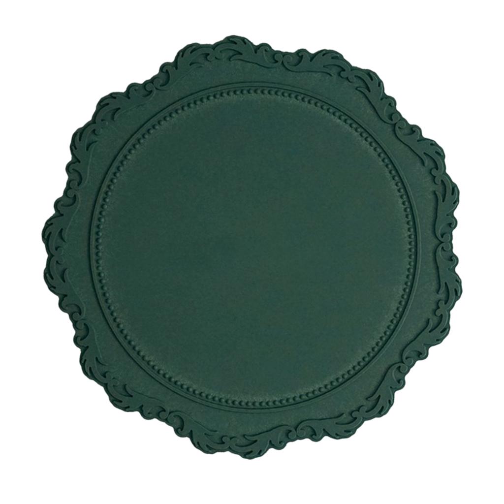Max Morandi Resin Coaster Plate Cafe Afternoon Tea Wedding Dessert Serving Green