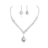 Maxbell Wedding Jewelry Sets White Jewelry Set Rhinestone for Party Girls Bridesmaid Gorgeous style
