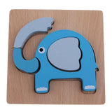 Max 3D Animal Puzzle Children Wooden Jigsaw Puzzle Toy  Elephant