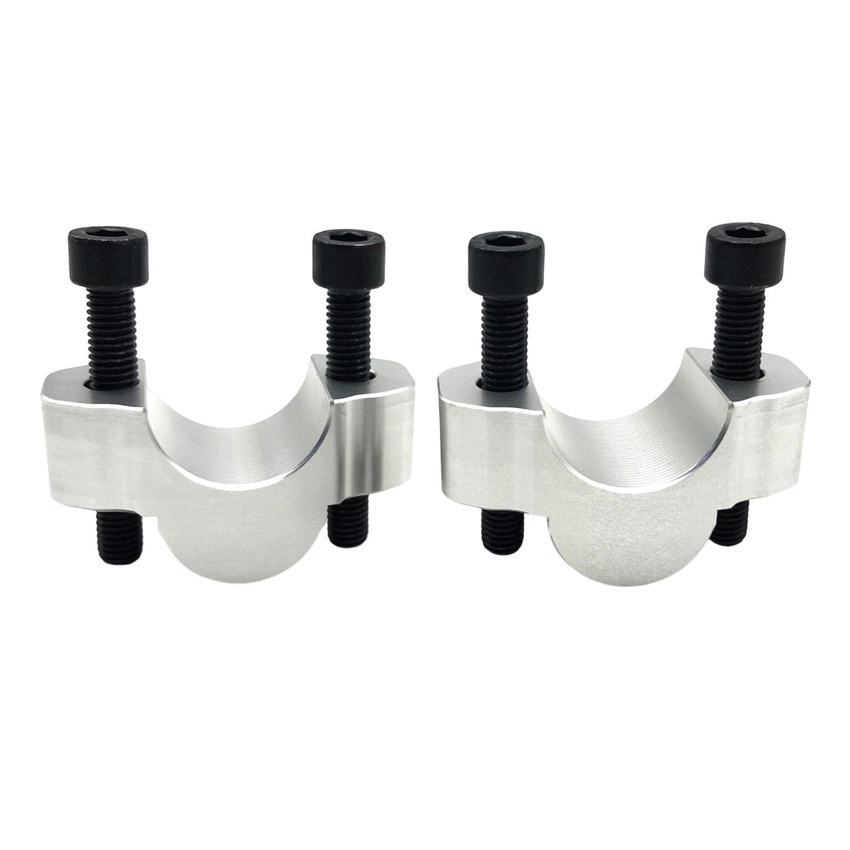 Maxbell 2 Pieces Handlebar Risers 3/4" Handle Bar Riser for Tenere700 2019-2023 Silver