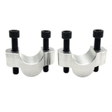 Maxbell 2 Pieces Handlebar Risers 3/4" Handle Bar Riser for Tenere700 2019-2023 Silver