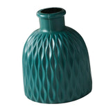 Maxbell Flower Vase Gift Art Crafts Plastic Vase for Centerpiece Desktop Living Room Blue