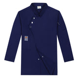 Maxbell Chef Coat Chef Clothing Catering for Food Service Men Women Dark Blue Size M
