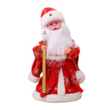 Maxbell Cute Santa Electric Toy Decorative for Christmas Holiday Funny Gift Red