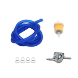 Maxbell Professional Gas Fuel Switch with Filter Fuel Line for Motorcycle Blue