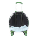 Maxbell Pet Trolley Case Durable Breathable Holes for Puppy Dog Carrying Hiking Translucent