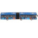 Maxbell 1:64 Scale Alloy Pull Back Vehicle Bus Diecast Toy Gift for Kids Blue