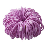 Max 100pcs Rubber Band Hair Ties Ponytail Holder Hair Accessories Purple