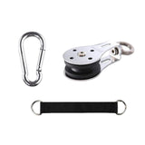 Maxbell Swivel Bearing Lifting Pulley with Carabiner with Hanging Band for Lifting