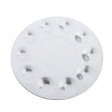 Maxbell Metal Watercolor Palette Mixing Painting Color Toning Tray Round 10 Slot