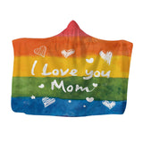 Maxbell Hooded Blanket Skin Friendly Fleece Throw Cape for All Seasons Couch Napping Mom 150x200cm