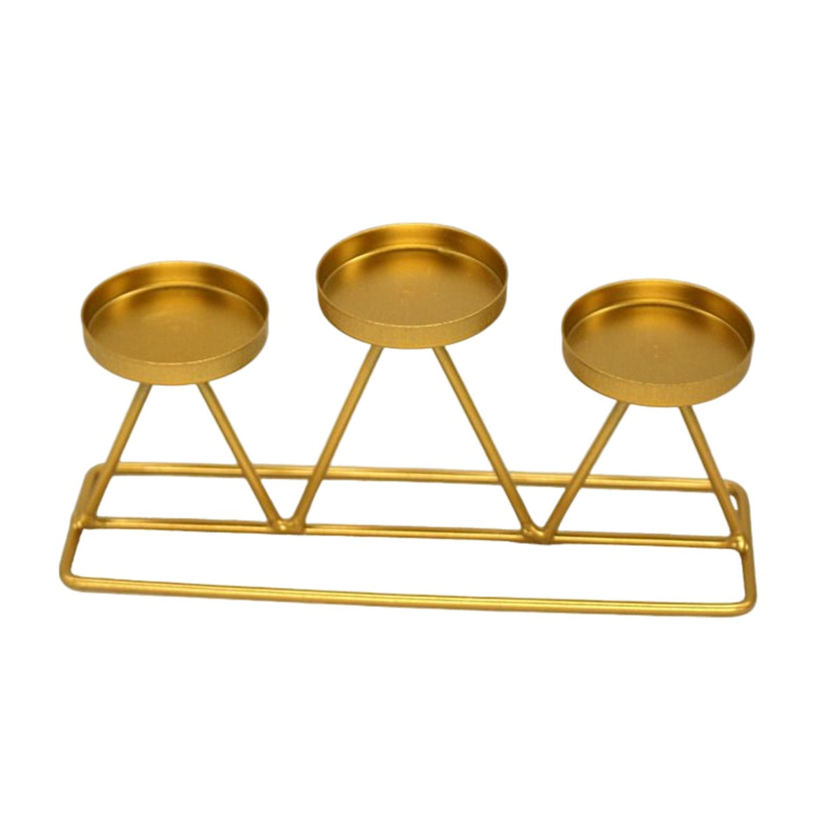 Maxbell Candle Holder Candle Stand Candlestick Holiday Party Table Centerpieces Golden