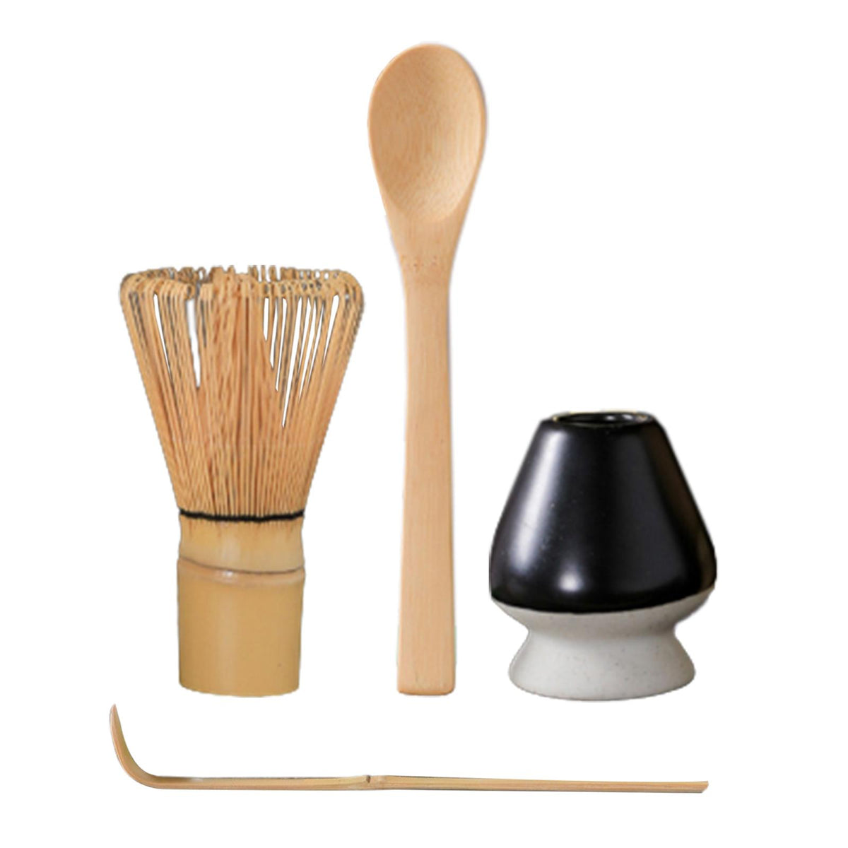 Maxbell Japanese Matcha Tea Set Exquisite Workmanship for Office Friends Gifts Black