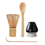 Maxbell Japanese Matcha Tea Set Exquisite Workmanship for Office Friends Gifts Black