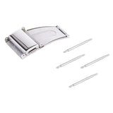Maxbell 20mm Stainless Steel Double Deployment Clasp Buckle For Watch Band Strap