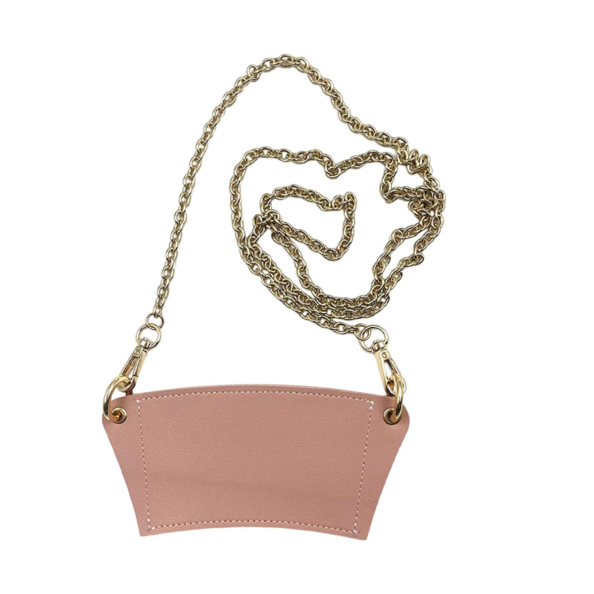 Maxbell PU Leather Shoulder Cup Holder Universal for Luggage Hiking Cup Accessories Pink