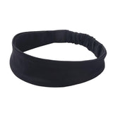 Maxbell Sweatband Elastic Anti Slip Breathable Outdoor Headband for Tennis Black