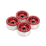 Maxbell 4 Pcs 1/10 Scale RC Crawler Replacement Wheel Hub RC Parts Upgraded Metal G