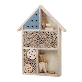 Maxbell Wooden Craft Insect House Insect Bug Hotel Garden Decoration Nest Box Blue