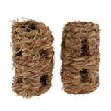 Max 2pcs Natural Grass Rack Feeder Hay Grass Nest Holder for Rabbit Guinea Pig