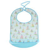 Maxbell Elderly Adults TPU Dining Clothing Protector Waterproof Eating Bib Apron M