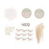 Maxbell 1Set Dragonfly Charms Pearls Beads Hair Accessory Findings DIY Wedding Bride