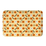 Maxbell Halloween Nonslip Bathroom Mat Halloween Flannel Floor Carpet Bedside Rug B