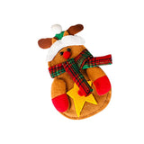 Maxbell Elk Deer Christmas Dinner Tableware Cutlery Bag Holder Knife Spoon Fork Bag