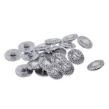 Maxbell 20pcs Tibetan Silver Alloy 1-Hole Sewing Buttons Fastening 18mm Heart
