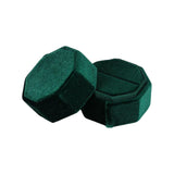 Maxbell Ring Box Holder Case Elegant and Luxurious Display Box for Engagement Gifts Dark green